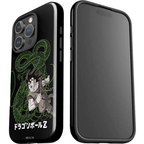 Dragon Ball Z Goku and Shenron iPhone 16 Pro Max Impact Case